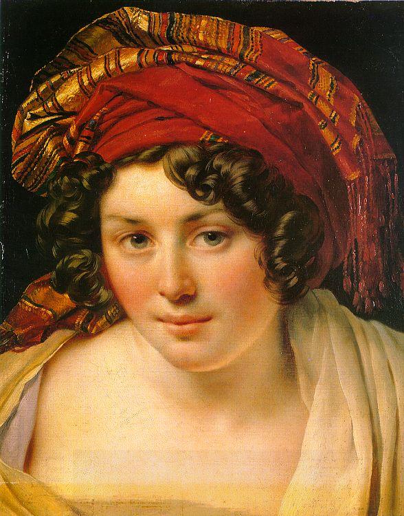 Anne-Louis Girodet-Trioson A Woman in a Turban oil painting picture